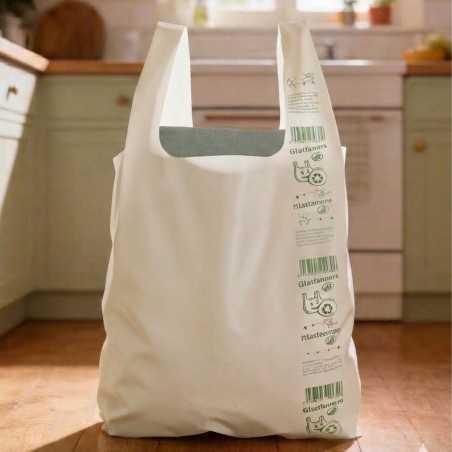Shopper LDPE riutilizzabile manico canottiera 40+20x70 cm 70 g | Crovegli