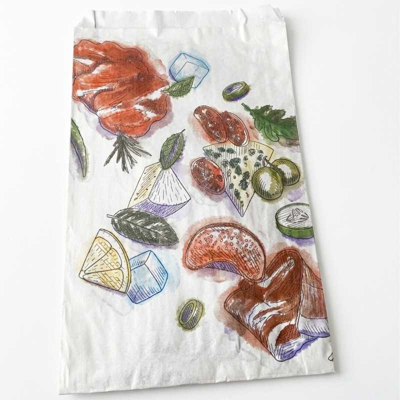 Sacchetto carta alluminata affettati 20+4x33 cm anti UV | Crovegli