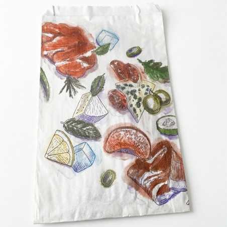 Sacchetto carta alluminata affettati 20+4x33 cm anti UV | Crovegli
