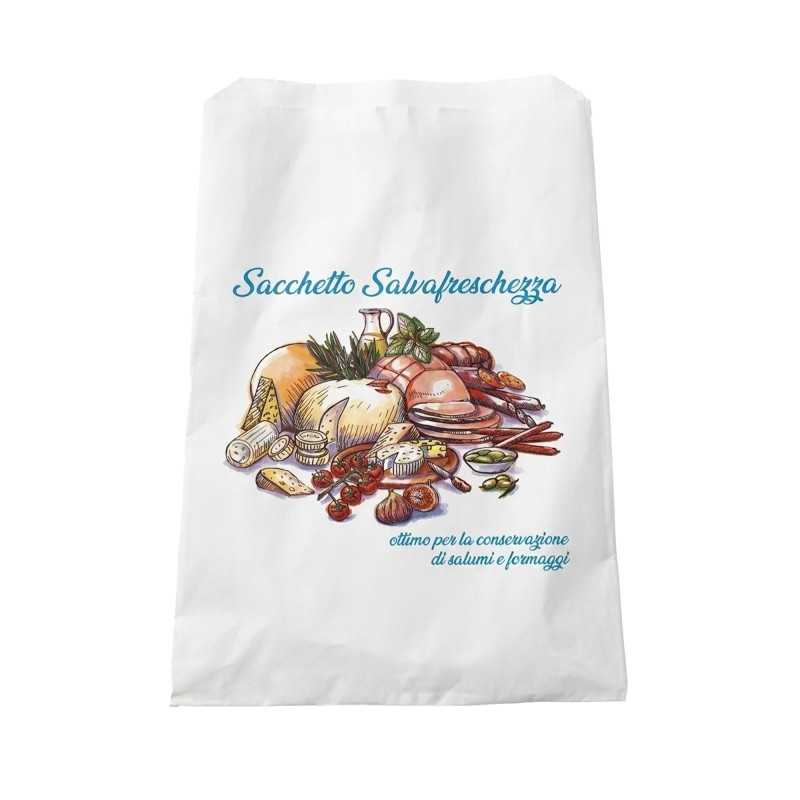 Sacchetto politenato termosaldabile salvafreschezza affettati 20x33+4 cm | Crovegli
