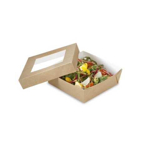 Scatola kraft con finestra 13x12x5 cm | Crovegli