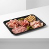 Vassoio nero rettangolare plastica rigida 20x28 cm | Crovegli