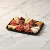Vassoio nero rettangolare plastica rigida 30x45 cm | Crovegli