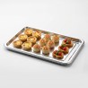 Vassoio rettangolare PET argento 46x30 cm | Crovegli