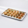 Vassoio ovale PET argento 55x30 cm | Crovegli
