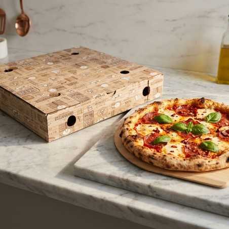 Scatola pizza cartone bianco 30x30 H5 cm | Crovegli