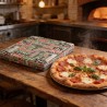 Scatola pizza cartoncino vegetale bianco 33x33 H3 cm | Crovegli