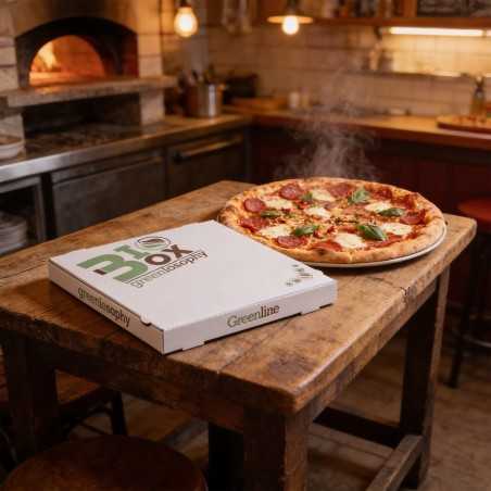 Scatola pizza cartone bianco 40x40 H4,2 cm | Crovegli