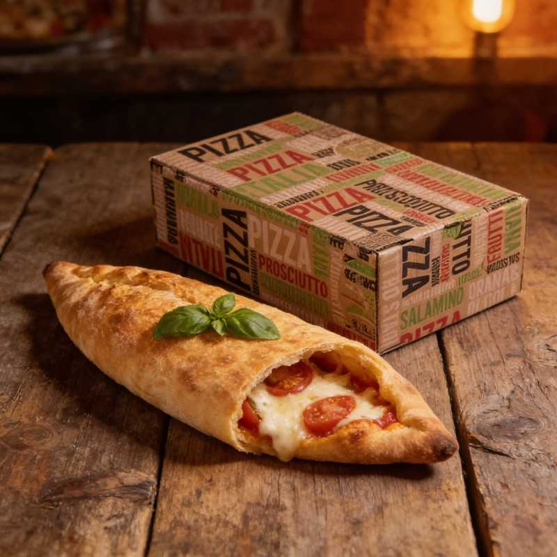 Scatola calzone cartone avana 33x10 H18 cm | Crovegli