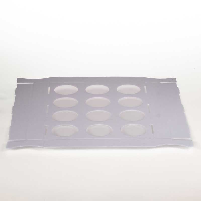 Teglia Tulicases 37×29 cm H 4,6 cm 12 fori forme cottura | Crovegli