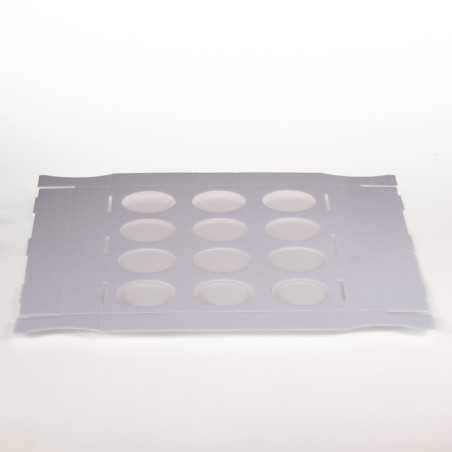 Teglia Tulicases 37×29 cm H 4,6 cm 12 fori forme cottura | Crovegli