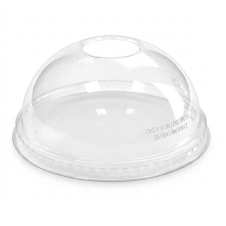 Coperchio cupola PLA bio foro Ø9,5 cm H 4,4 cm bicchieri P550-630 | Crovegli