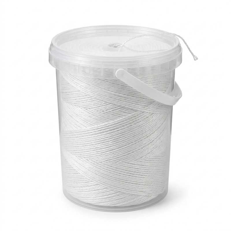 Spago bianco 2/5 gomitolo barattolo dispenser 1 kg cottura arrosti | Crovegli