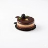 Dischetto cartoncino oro nero monoporzione Ø 8 cm pasticceria | Crovegli