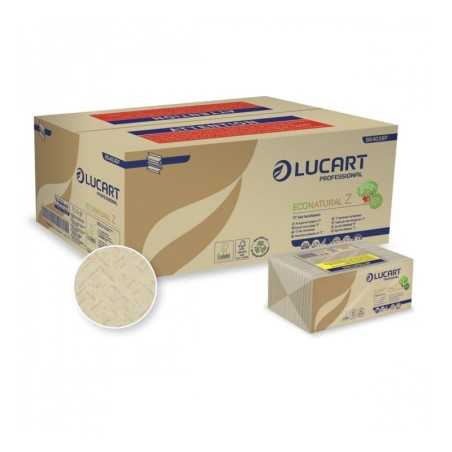 Asciugamani piegati a Z Lucart Natural 23x23,5 | Crovegli