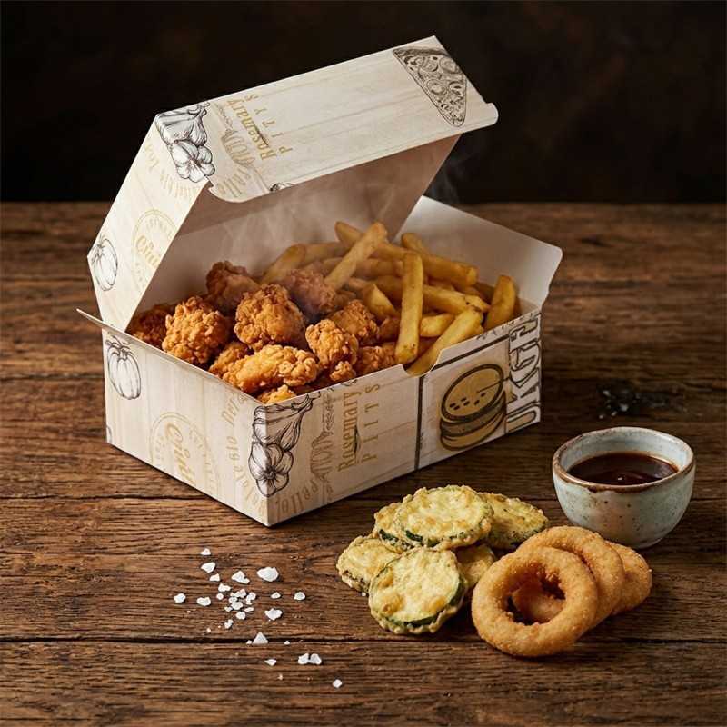 Contenitore fritti 11x14 h5 cm fori sfiato | Crovegli