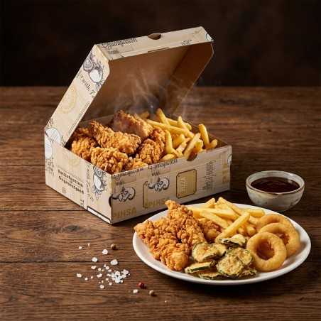 Contenitore fritti 15x15 h7 cm fori sfiato | Crovegli