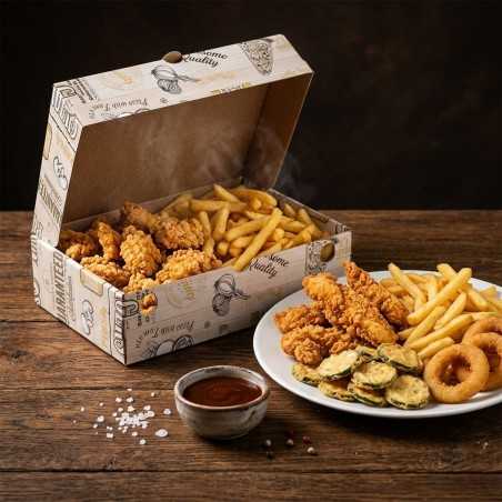 Contenitore fritti 17x27 h7 cm fori sfiato | Crovegli