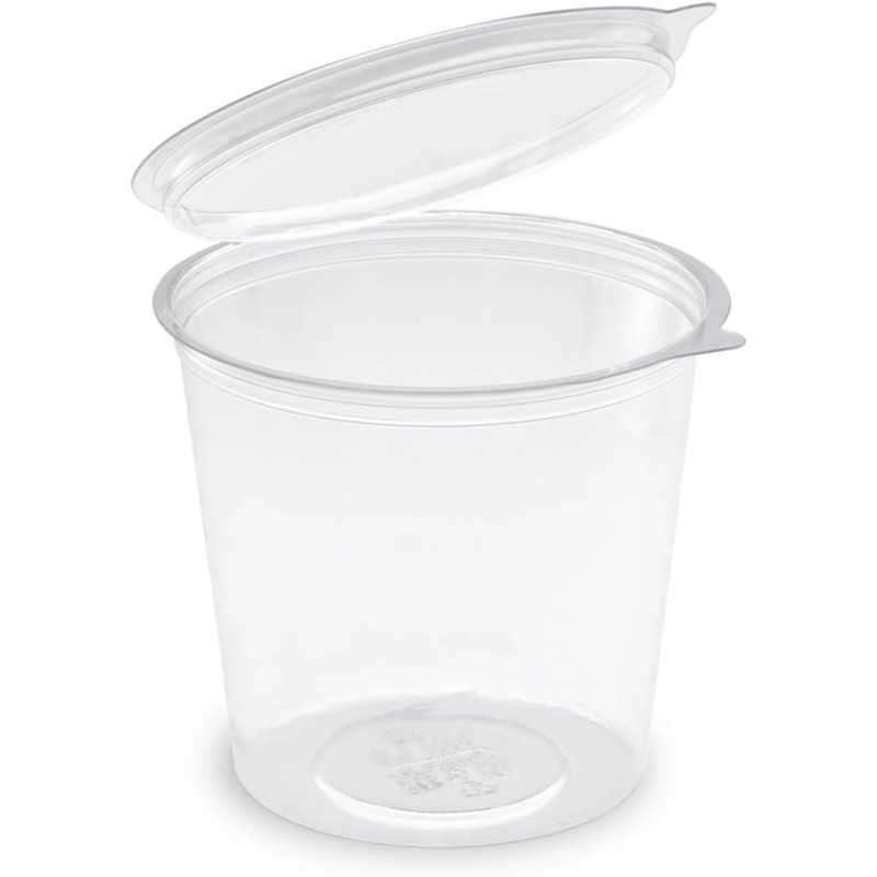 Vaschetta PET rotonda Olipack 1000cc coperchio cerniera | Crovegli