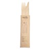 Set monouso legno naturale forchetta coltello tovagliolo biodegradabile | Crovegli