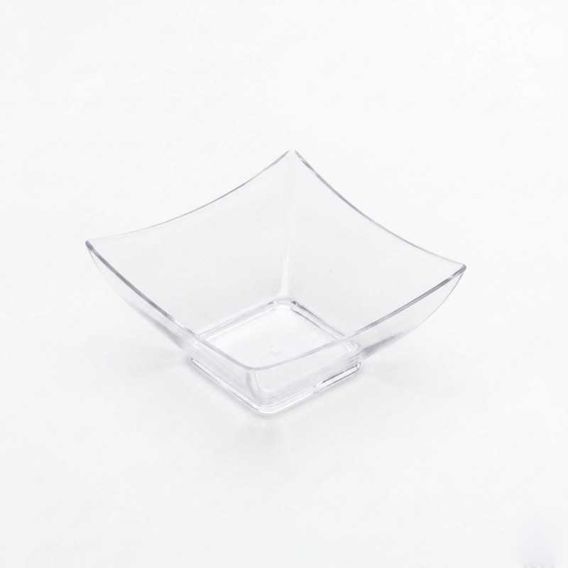 Coppetta quadrata trasparente 90cc finger food monoporzione | Crovegli