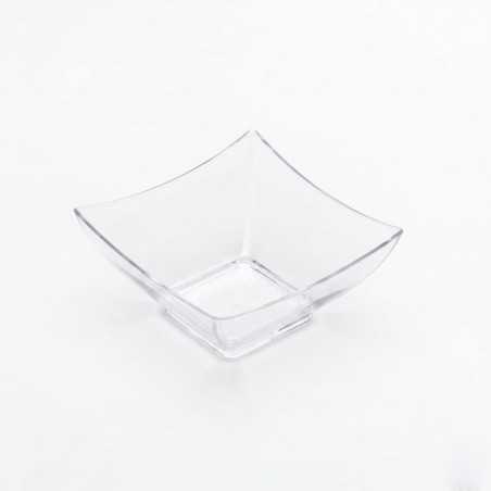 Coppetta quadrata trasparente 90cc finger food monoporzione | Crovegli