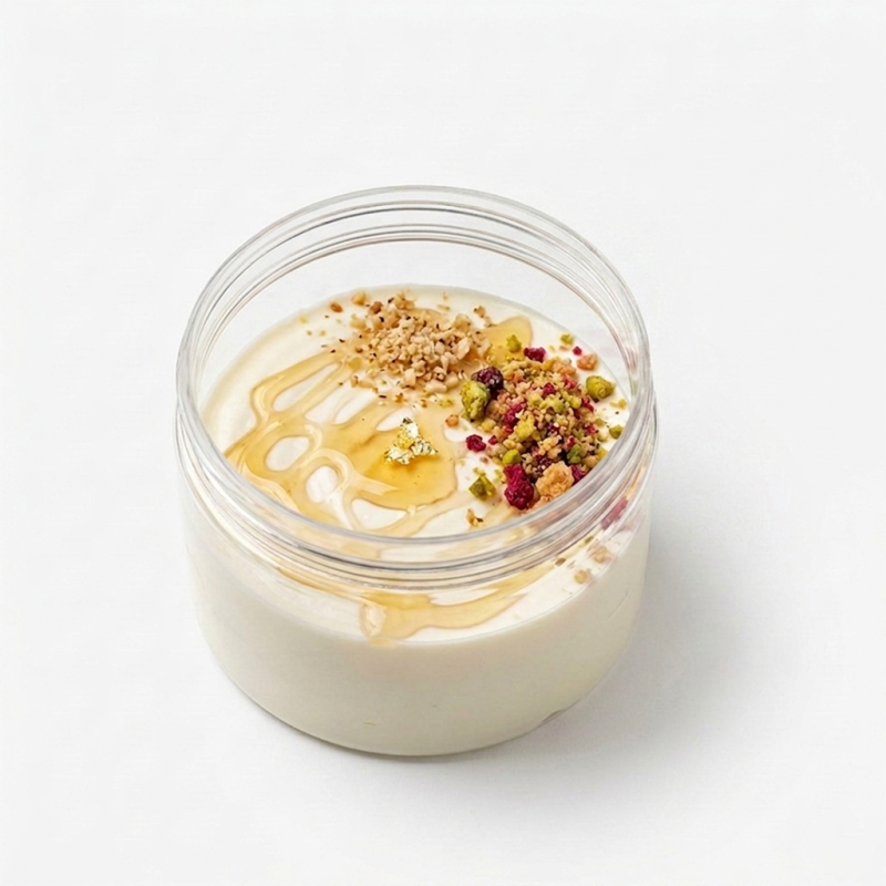 Vaso PET 250 ml tappo alluminio Ø 70 mm gelateria pasticceria | Crovegli