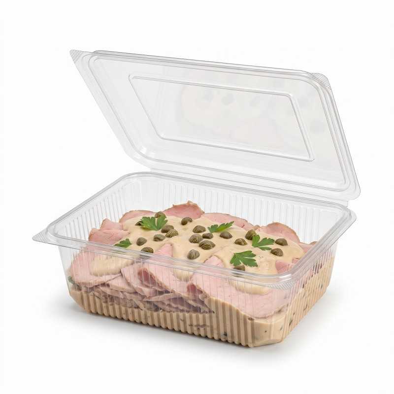 Vaschetta PET Parma 22x17 cm H 45 mm salumi carpacci | Crovegli