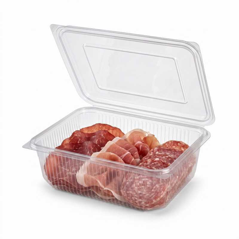 Vaschetta PET Parma 22x17 cm H 70 mm salumi carpacci | Crovegli