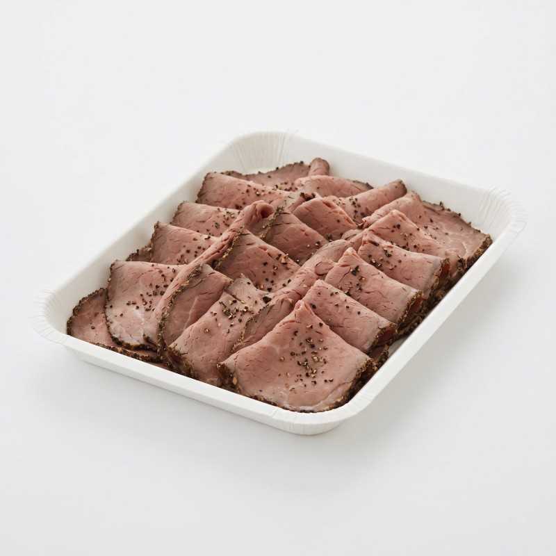 Vassoio cellulosa VS20G/C naturale termosaldabile 210x270 H20 affettati gastronomia | Crovegli