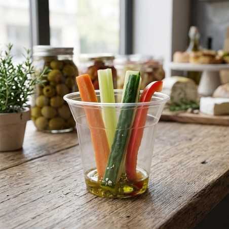 Salad Shaker PLA bio compostabile PFAS free 200 ml | Crovegli