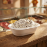 Vaschetta gelato Yetigel ovale EPS bianco 530cc / 500gr | Crovegli