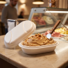 Vaschetta gelato Yetigel ovale EPS bianco 750 g | Crovegli