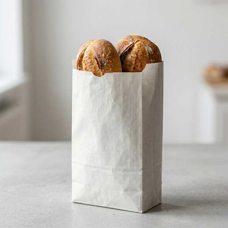 Sacchetto carta bianca 40 gr 19x40 cm | Crovegli
