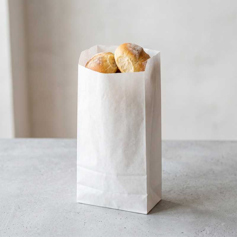 Sacchetto carta bianca 40 gr 15x34 cm | Crovegli