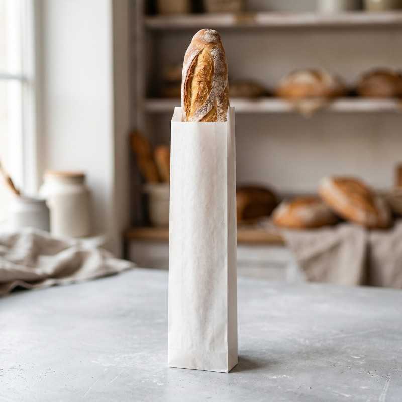 Sacchetto carta bianca 40 gr 12x60 cm | Crovegli