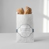 Sacchetto carta bianca stampa cravatta 19x40 cm | Crovegli