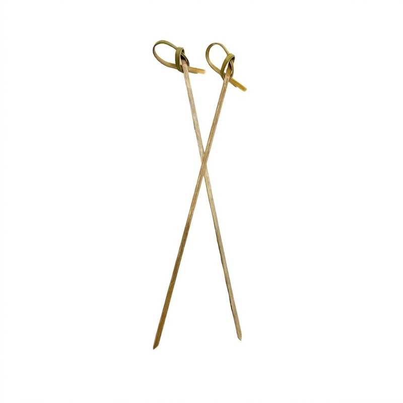 Minispiedo bamboo con fiocco decorativo 10 cm finger food | Crovegli