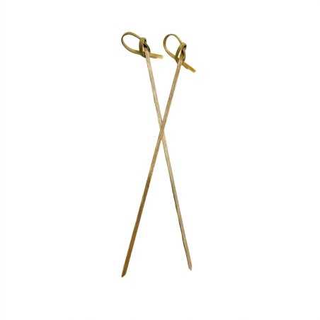 Minispiedo bamboo con fiocco decorativo 10 cm finger food | Crovegli