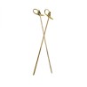Minispiedo bamboo con fiocco decorativo 10 cm finger food | Crovegli