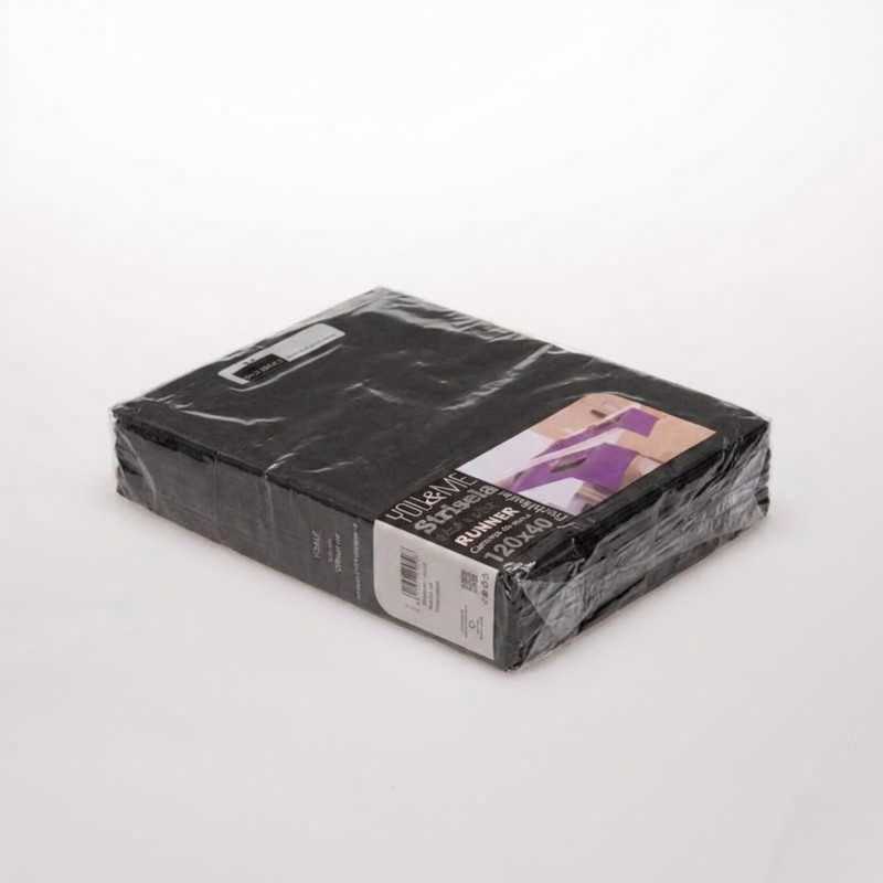 Tovaglia rider TNT idrorepellente nera 48x120 cm tête-à-tête ristorazione | Crovegli