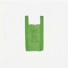 Shopper biodegradabile compostabile verde 28x50 cm 14 g trasporto merce | Crovegli