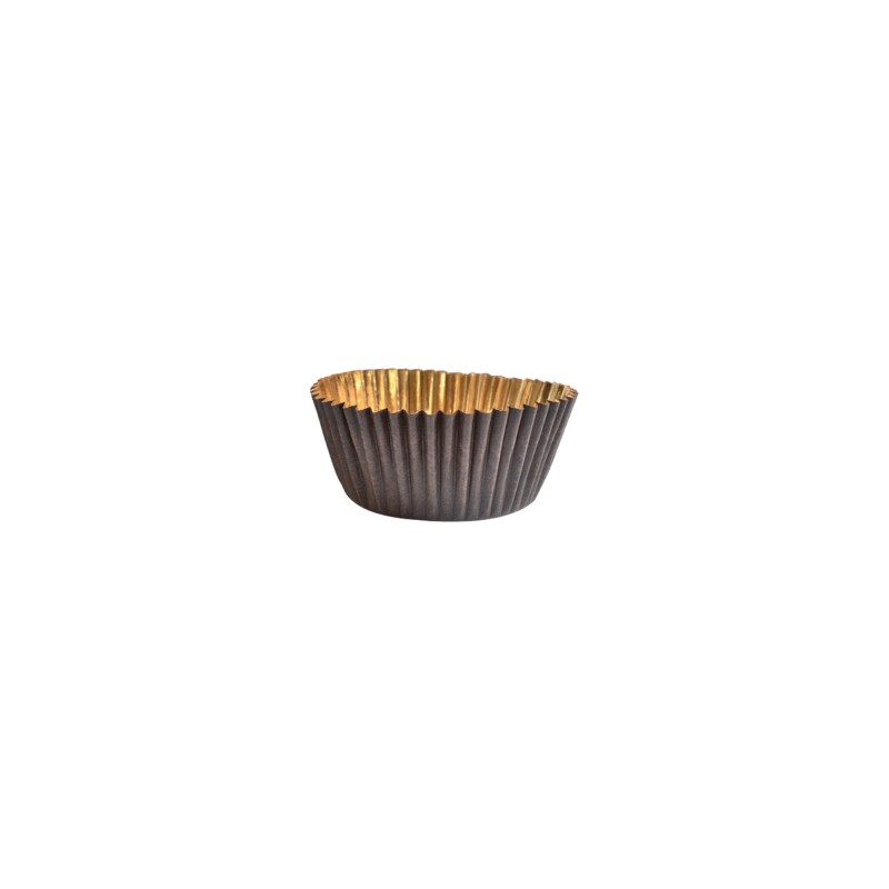 Pirottino ovale Royal N 3 carta cottura marrone oro 30×65 mm | Crovegli