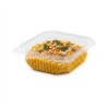 Vaschetta PET rettangolare 11,7x12,8 cm H 45 mm 250cc coperchio | Crovegli