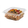 Vaschetta PET rettangolare 19x19,3 cm H 70 mm 1500cc coperchio | Crovegli