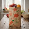 Sacchetto carta millerighe stampa frutta 17x36 cm | Crovegli