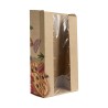 Sacchetto avana antigrasso finestra trasparente 20+5+5x33 cm asporto | Crovegli