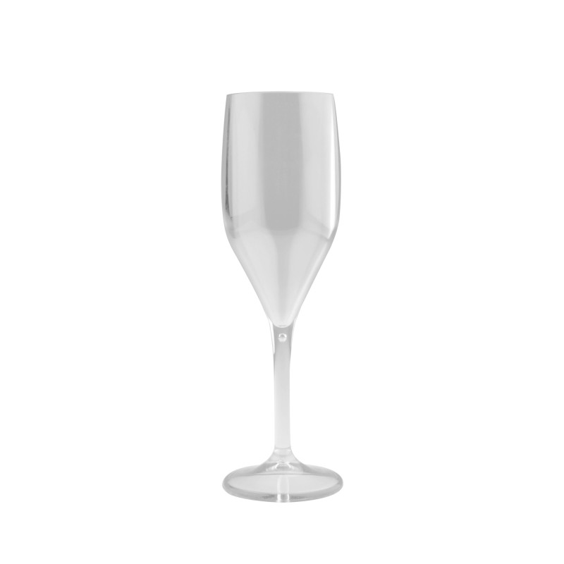 Bicchiere flute riutilizzabile trasparente 150 ml lavastoviglie infrangibile | Crovegli