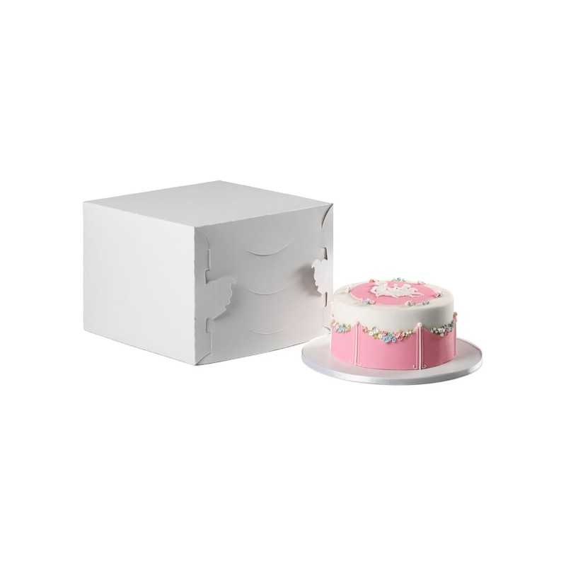 Scatola torta Magica bianca 41x41 cm 4 altezze | Crovegli