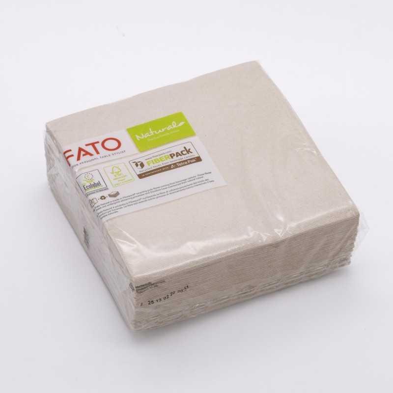 Tovagliolo goffrato punta a punta Matis 2 veli 38x38 cm natural | Crovegli